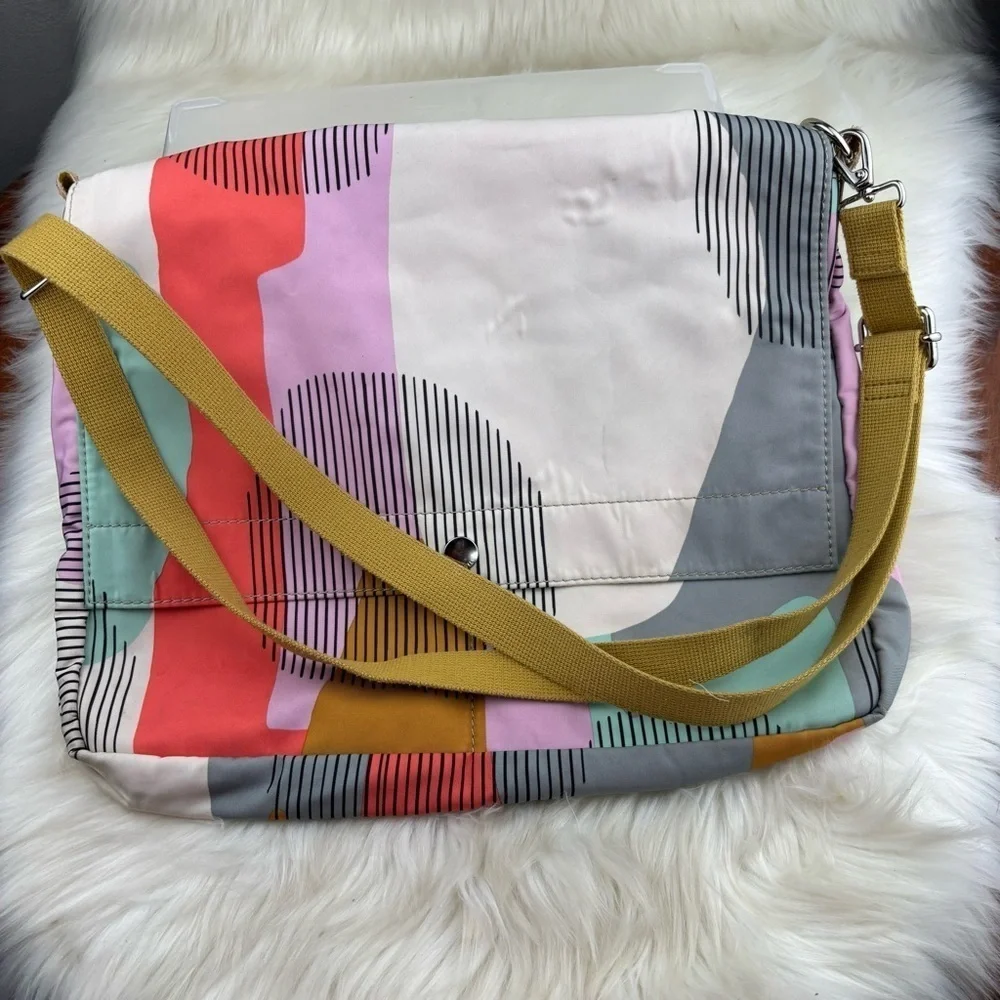 Fossil Colorful Abstract Messenger Bag